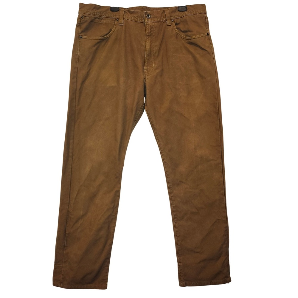 C.C. Filson Original Dry Tin Cloth 5-Pocket Pants Whiskey Brown Mens 38x34